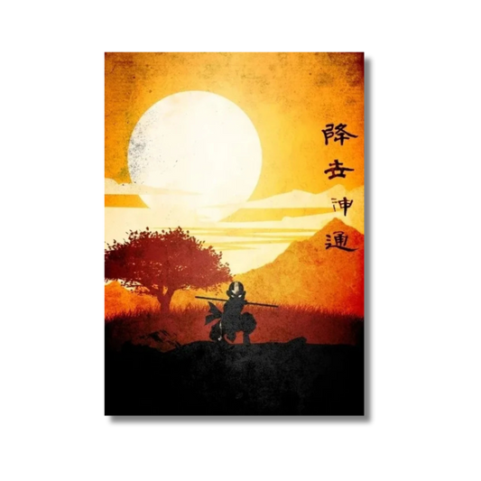 Sunset Aang Poster